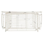 SAFAVIEH Bryn Scaffale da panettiere da esterno a 4 ripiani in ferro battuto vittoriano - 25 pollici L x 15 pollici P x 63 pollici H - 25 L x 15 P x 63 H
