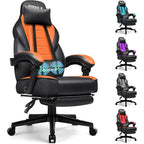 Sedia da gaming BOSSIN Racing Style, sedia da gamer per persone robuste fino a 136 kg, sedia da computer con schienale alto