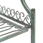 SAFAVIEH Bryn Scaffale da panettiere da esterno a 4 ripiani in ferro battuto vittoriano - 25 pollici L x 15 pollici P x 63 pollici H - 25 L x 15 P x 63 H