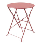 Set bistro pieghevole in metallo da 3 pezzi, set conversazione resistente alle intemperie per esterni/interni, per patio, cortile, giardino