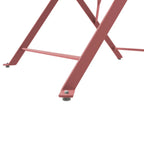 Set bistro pieghevole in metallo da 3 pezzi, set conversazione resistente alle intemperie per esterni/interni, per patio, cortile, giardino