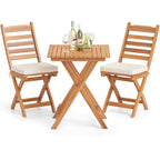 Patiojoy Set Bistro Pieghevole 3 Pezzi con Cuscini Rimovibili - Vedi Dettagli